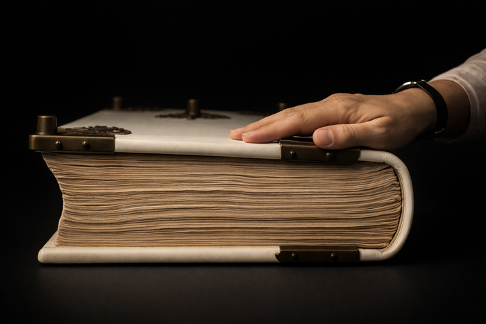 Codex Gigas XXL Collector's Edition by The Galobart, inspired by one of the world's largest and most valuable medieval manuscripts.