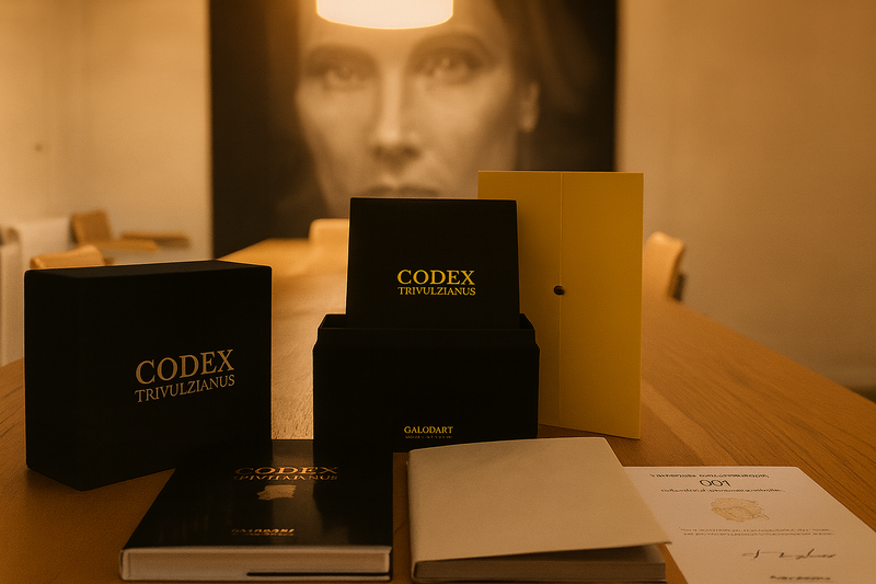 Leonardo da Vinci Codex Trivulzianus facsimile collector edition books and presentation case