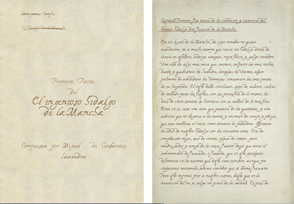 The Original Manuscript of Don Quixote – Collector’s Edition