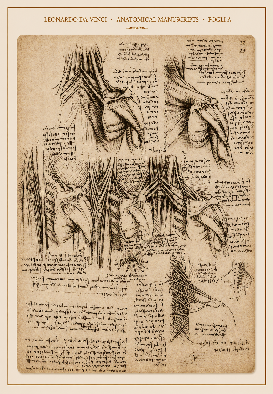 Leonardo da Vinci — Anatomical Manuscripts · Fogli A