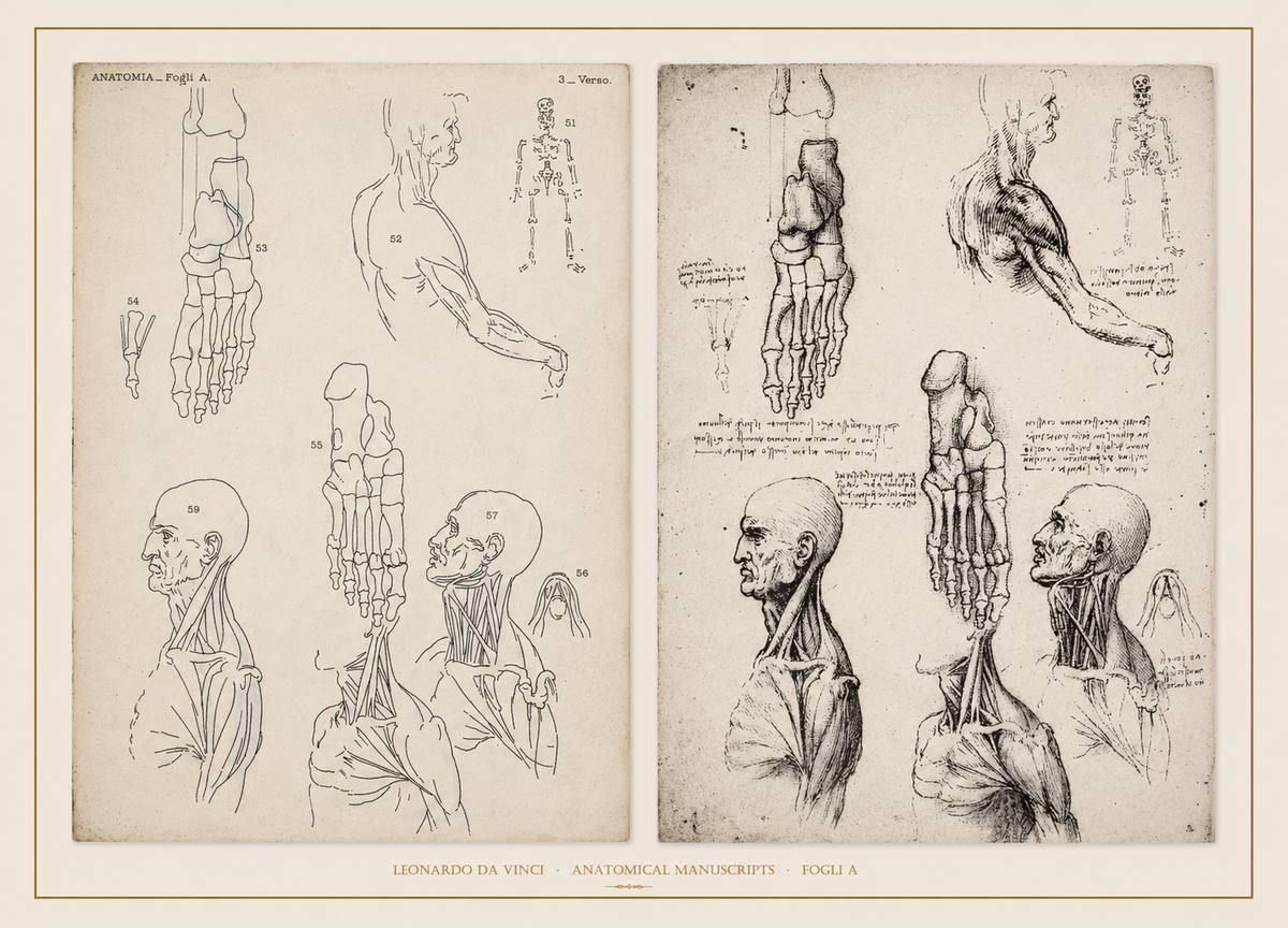 Leonardo da Vinci — Anatomical Manuscripts · Fogli A
