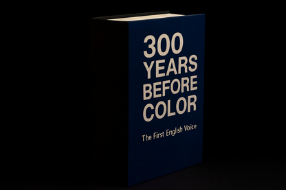 300 YEARS BEFORE COLOR —  The First English Voice