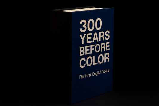 300 YEARS BEFORE COLOR —  The First English Voice